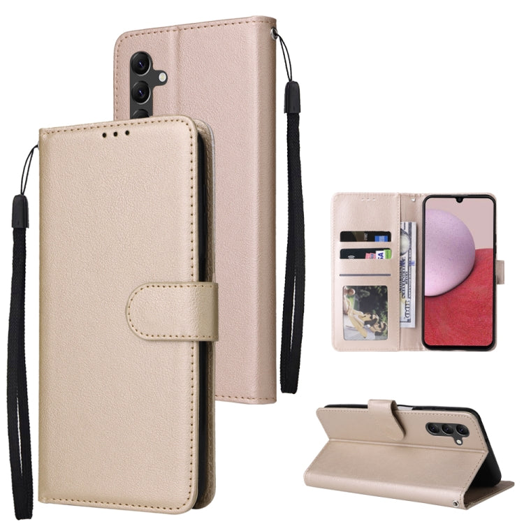 Multifunctional 3 Card Slots Leather Phone Case, For Samsung Galaxy A14 5G, For Xiaomi Redmi Note 12 China, For Xiaomi Redmi Note 12 Pro 5G China