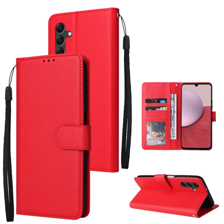 Multifunctional 3 Card Slots Leather Phone Case, For Samsung Galaxy A14 5G, For Xiaomi Redmi Note 12 China, For Xiaomi Redmi Note 12 Pro 5G China