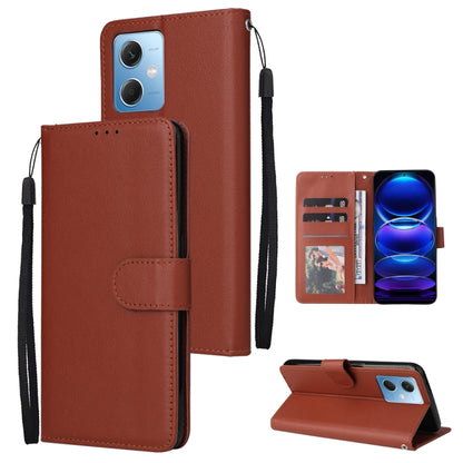 Multifunctional 3 Card Slots Leather Phone Case, For Samsung Galaxy A14 5G, For Xiaomi Redmi Note 12 China, For Xiaomi Redmi Note 12 Pro 5G China