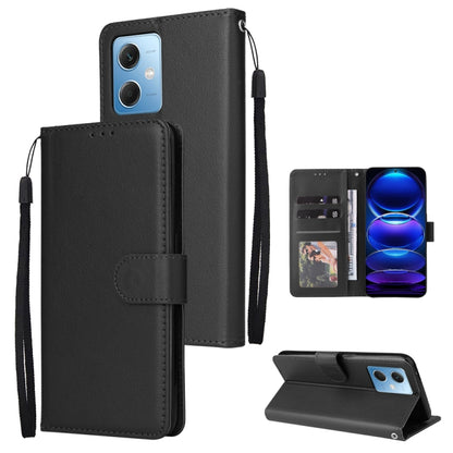 Multifunctional 3 Card Slots Leather Phone Case, For Samsung Galaxy A14 5G, For Xiaomi Redmi Note 12 China, For Xiaomi Redmi Note 12 Pro 5G China