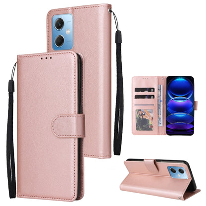 Multifunctional 3 Card Slots Leather Phone Case, For Samsung Galaxy A14 5G, For Xiaomi Redmi Note 12 China, For Xiaomi Redmi Note 12 Pro 5G China