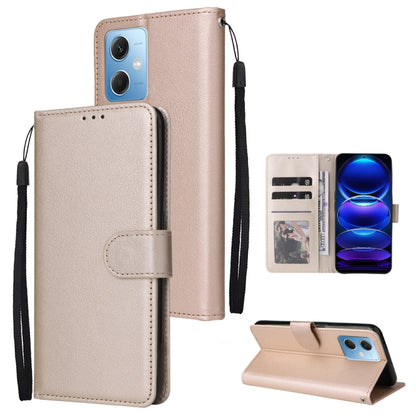 Multifunctional 3 Card Slots Leather Phone Case, For Samsung Galaxy A14 5G, For Xiaomi Redmi Note 12 China, For Xiaomi Redmi Note 12 Pro 5G China
