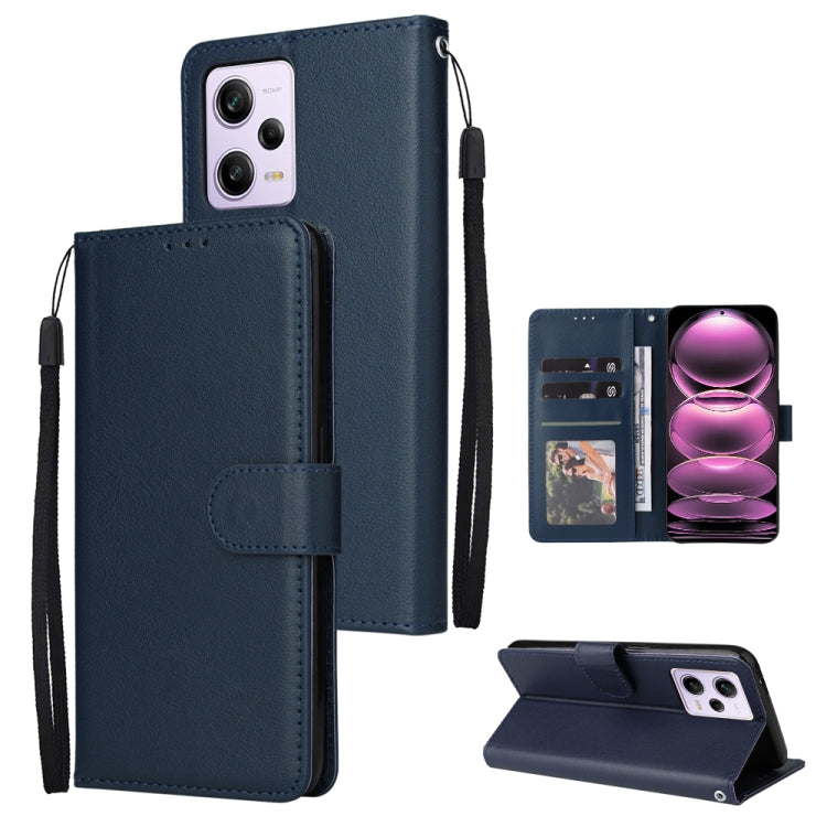 Multifunctional 3 Card Slots Leather Phone Case, For Samsung Galaxy A14 5G, For Xiaomi Redmi Note 12 China, For Xiaomi Redmi Note 12 Pro 5G China