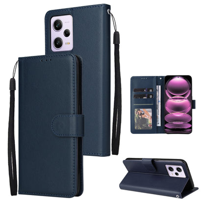 Multifunctional 3 Card Slots Leather Phone Case, For Samsung Galaxy A14 5G, For Xiaomi Redmi Note 12 China, For Xiaomi Redmi Note 12 Pro 5G China