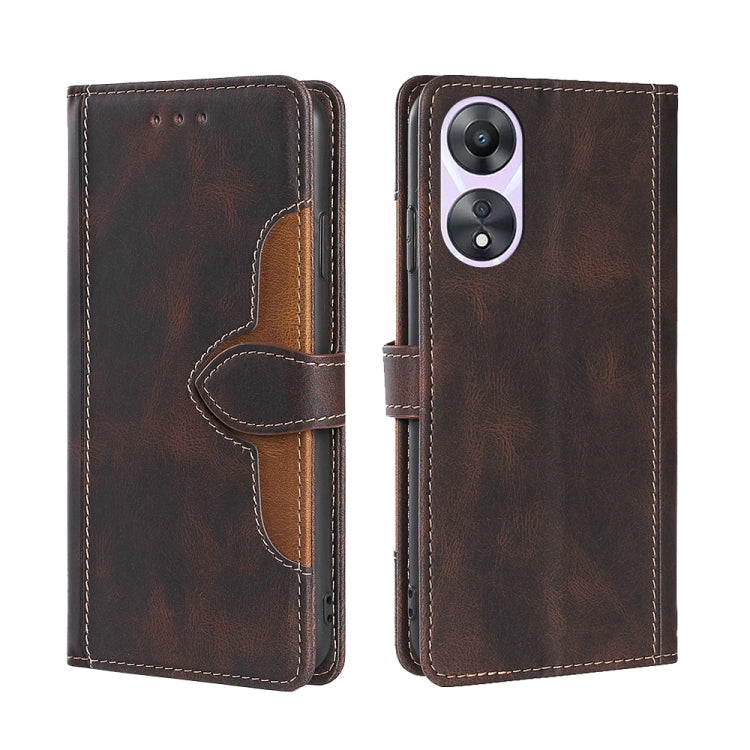 Skin Feel Magnetic Buckle Leather Phone Case, For Honor 80, For Honor 80 Pro, For Huawei nova 10 SE, For OPPO A58 5G, For Realme 10 4G, For Realme C30s