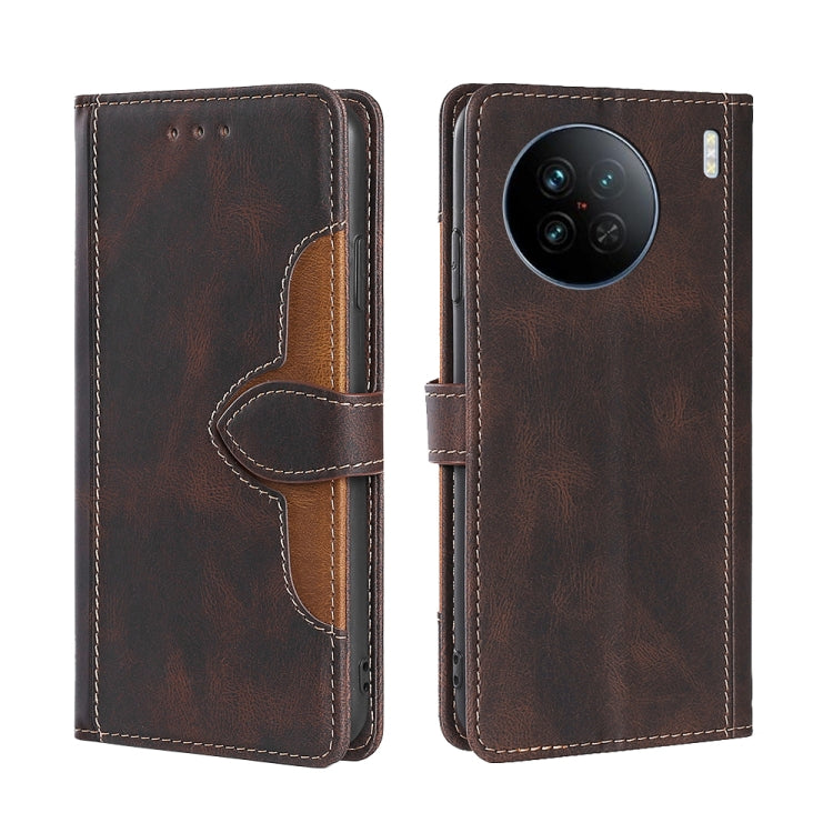 Skin Feel Magnetic Buckle Leather Phone Case, For vivo X90, For vivo X90 Pro+, For Samsung Galaxy A04e 4G