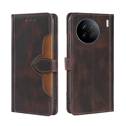Skin Feel Magnetic Buckle Leather Phone Case, For vivo X90, For vivo X90 Pro+, For Samsung Galaxy A04e 4G