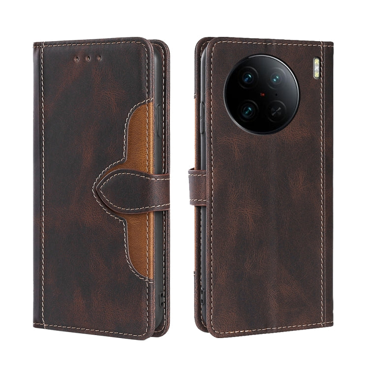 Skin Feel Magnetic Buckle Leather Phone Case, For vivo X90, For vivo X90 Pro+, For Samsung Galaxy A04e 4G