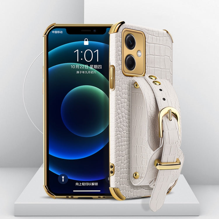 Electroplated TPU Crocodile Pattern Leather Case with Wrist Strap, For Xiaomi Redmi Note 12 China, For Xiaomi Redmi Note 12 Pro+ China, For Samsung Galaxy S23 5G, For Samsung Galaxy S23 Ultra 5G