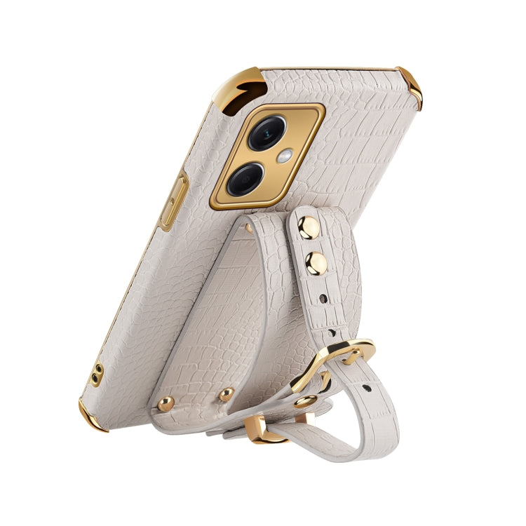 Electroplated TPU Crocodile Pattern Leather Case with Wrist Strap, For Xiaomi Redmi Note 12 China, For Xiaomi Redmi Note 12 Pro+ China, For Samsung Galaxy S23 5G, For Samsung Galaxy S23 Ultra 5G