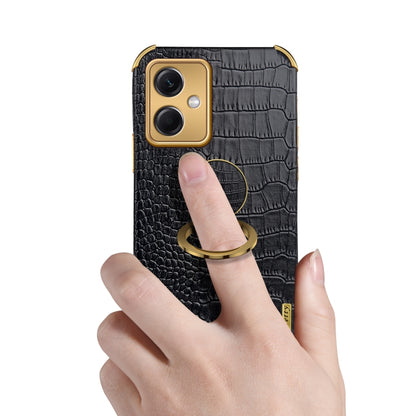 6D Electroplating Crocodile Texture Phone Case With Holder, For Xiaomi Redmi Note 12 China, For Xiaomi Redmi Note 12 Pro+ China, For Samsung Galaxy S23 5G, For Samsung Galaxy S23 Ultra 5G
