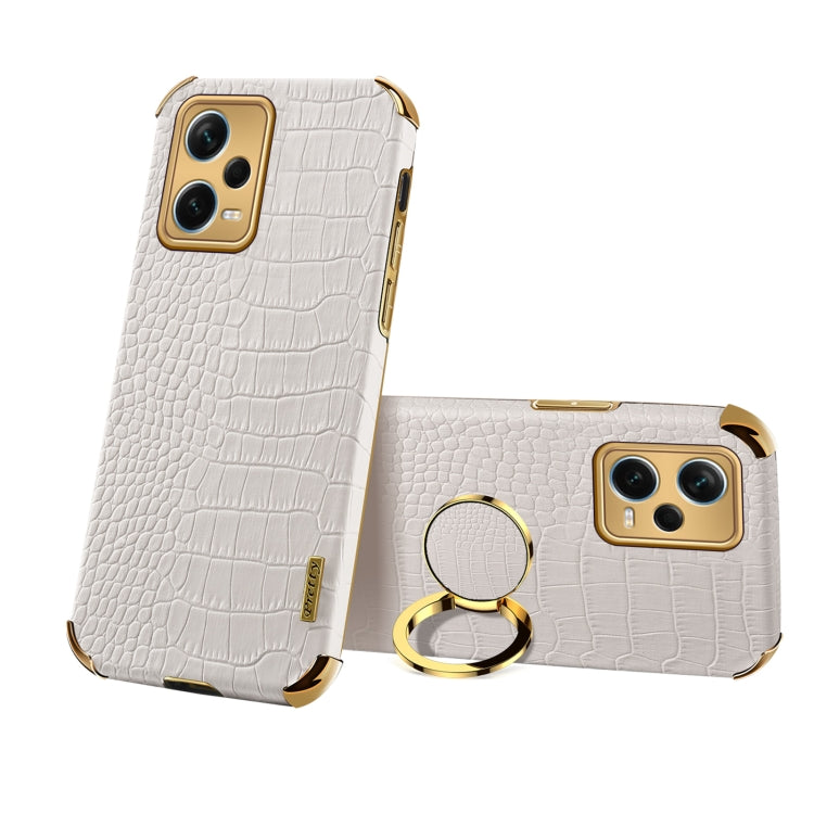 6D Electroplating Crocodile Texture Phone Case With Holder, For Xiaomi Redmi Note 12 China, For Xiaomi Redmi Note 12 Pro+ China, For Samsung Galaxy S23 5G, For Samsung Galaxy S23 Ultra 5G