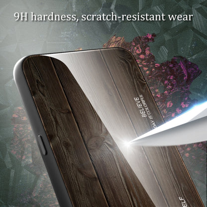 Wood Grain Glass TPU Phone Case, For Xiaomi 13, For Xiaomi 13 Pro, For Xiaomi Redmi A1+, For OPPO A1 Pro
