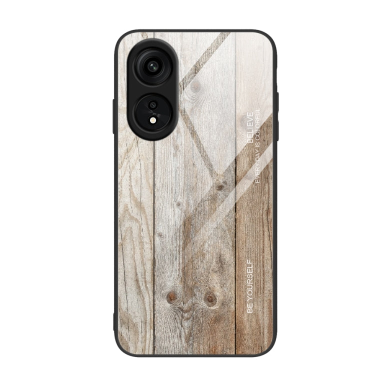 Wood Grain Glass TPU Phone Case, For Xiaomi 13, For Xiaomi 13 Pro, For Xiaomi Redmi A1+, For OPPO A1 Pro