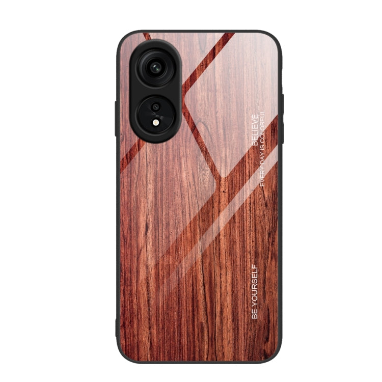Wood Grain Glass TPU Phone Case, For Xiaomi 13, For Xiaomi 13 Pro, For Xiaomi Redmi A1+, For OPPO A1 Pro
