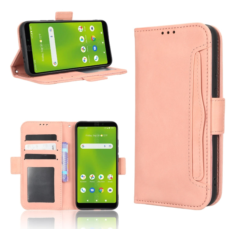 Skin Feel Calf Texture Card Slots Leather Phone Case, For Cricket Debut Smart, For Cricket Icon 4, For Cricket Innovate E 5G, For OPPO A1 Pro
