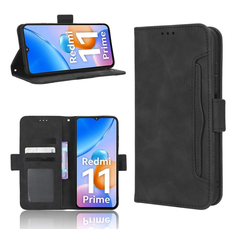 Skin Feel Calf Texture Card Slots Leather Phone Case, For Xiaomi Redmi 11 Prime 4G, For Xiaomi Redmi A1+, For Xiaomi Redmi Note 12 5G China, For Xiaomi Redmi Note 12 Pro 5G