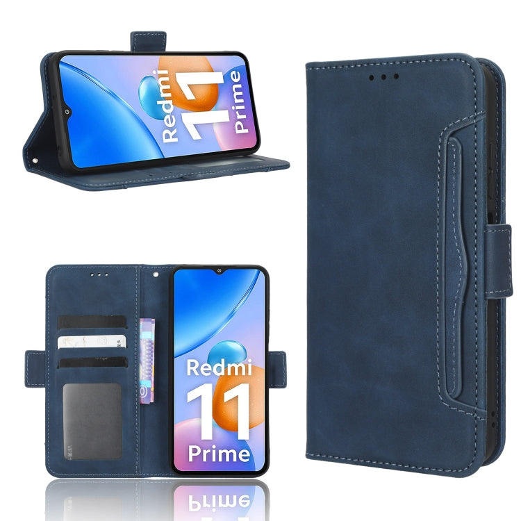 Skin Feel Calf Texture Card Slots Leather Phone Case, For Xiaomi Redmi 11 Prime 4G, For Xiaomi Redmi A1+, For Xiaomi Redmi Note 12 5G China, For Xiaomi Redmi Note 12 Pro 5G