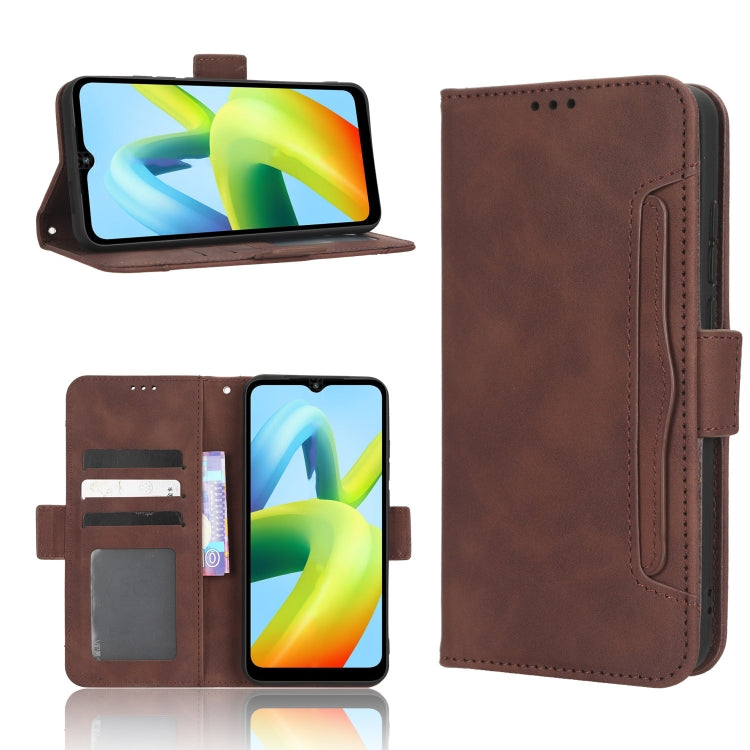 Skin Feel Calf Texture Card Slots Leather Phone Case, For Xiaomi Redmi 11 Prime 4G, For Xiaomi Redmi A1+, For Xiaomi Redmi Note 12 5G China, For Xiaomi Redmi Note 12 Pro 5G