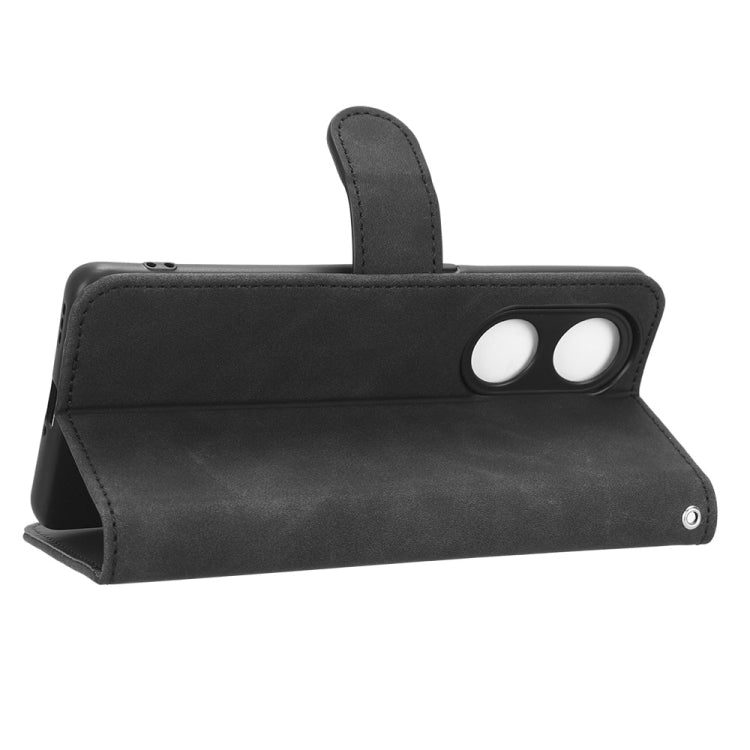 Skin Feel Magnetic Flip Leather Phone Case, For OPPO A1 Pro, For Realme 10 Pro, For TCL ION Z, For Tecno Pova 4