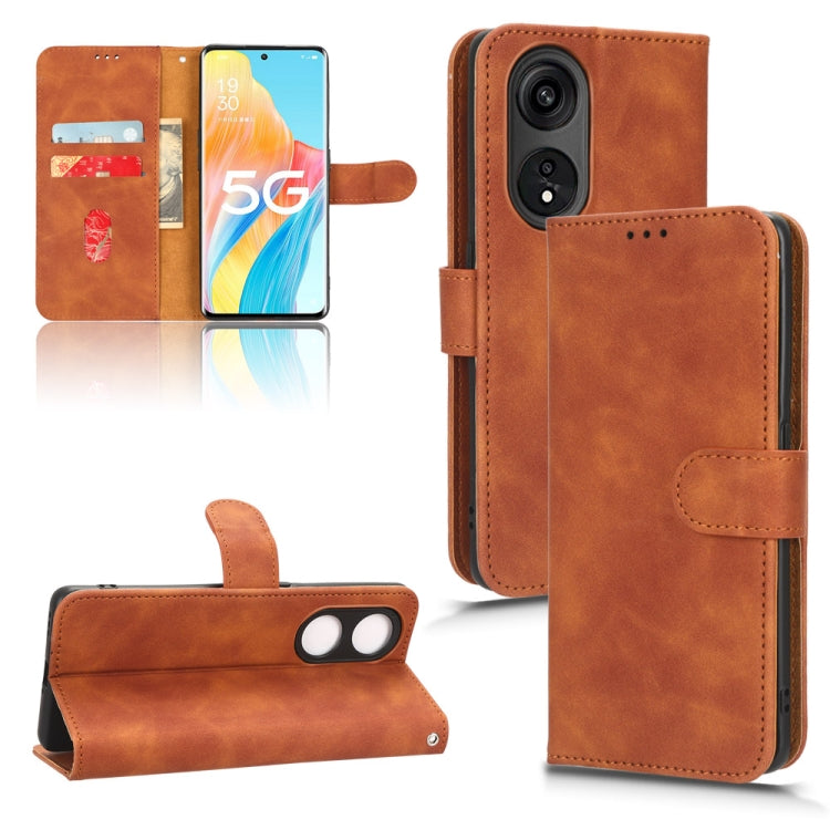 Skin Feel Magnetic Flip Leather Phone Case, For OPPO A1 Pro, For Realme 10 Pro, For TCL ION Z, For Tecno Pova 4