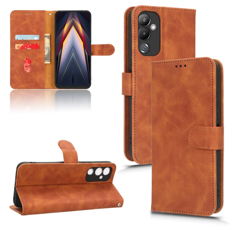Skin Feel Magnetic Flip Leather Phone Case, For OPPO A1 Pro, For Realme 10 Pro, For TCL ION Z, For Tecno Pova 4