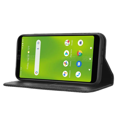 Magnetic Buckle Retro Texture Leather Phone Case, For Cricket Debut Smart, For Cricket Icon 4, For Cricket Innovate E 5G, For OPPO A1 Pro, For Realme 10 4G, For Realme 10 Pro
