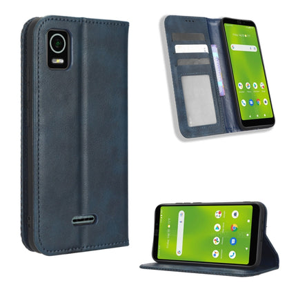 Magnetic Buckle Retro Texture Leather Phone Case, For Cricket Debut Smart, For Cricket Icon 4, For Cricket Innovate E 5G, For OPPO A1 Pro, For Realme 10 4G, For Realme 10 Pro