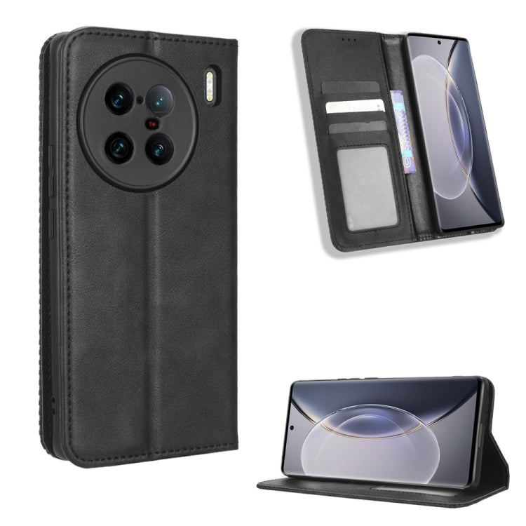 Magnetic Buckle Retro Texture Leather Phone Case, For TCL ION Z, For Tecno Pop 6 BE7, For vivo X90 5G, For vivo X90 Pro+, For Tecno Pova 4, For Infinix Hot 20 4G X682B