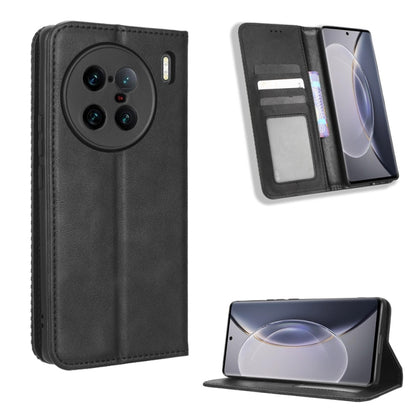 Magnetic Buckle Retro Texture Leather Phone Case, For TCL ION Z, For Tecno Pop 6 BE7, For vivo X90 5G, For vivo X90 Pro+, For Tecno Pova 4, For Infinix Hot 20 4G X682B