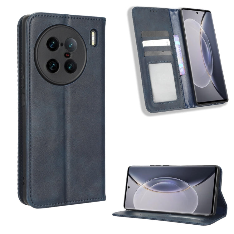 Magnetic Buckle Retro Texture Leather Phone Case, For TCL ION Z, For Tecno Pop 6 BE7, For vivo X90 5G, For vivo X90 Pro+, For Tecno Pova 4, For Infinix Hot 20 4G X682B