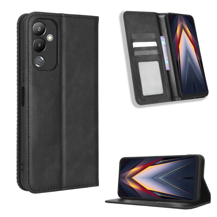 Magnetic Buckle Retro Texture Leather Phone Case, For TCL ION Z, For Tecno Pop 6 BE7, For vivo X90 5G, For vivo X90 Pro+, For Tecno Pova 4, For Infinix Hot 20 4G X682B
