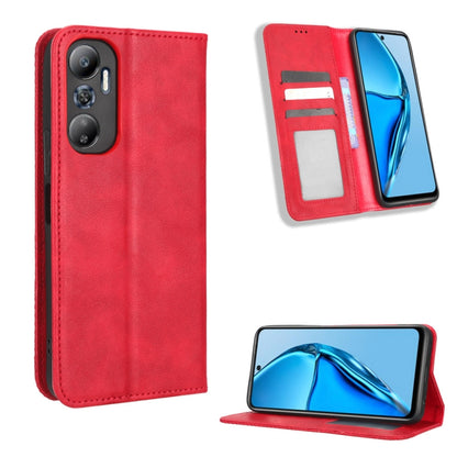 Magnetic Buckle Retro Texture Leather Phone Case, For TCL ION Z, For Tecno Pop 6 BE7, For vivo X90 5G, For vivo X90 Pro+, For Tecno Pova 4, For Infinix Hot 20 4G X682B