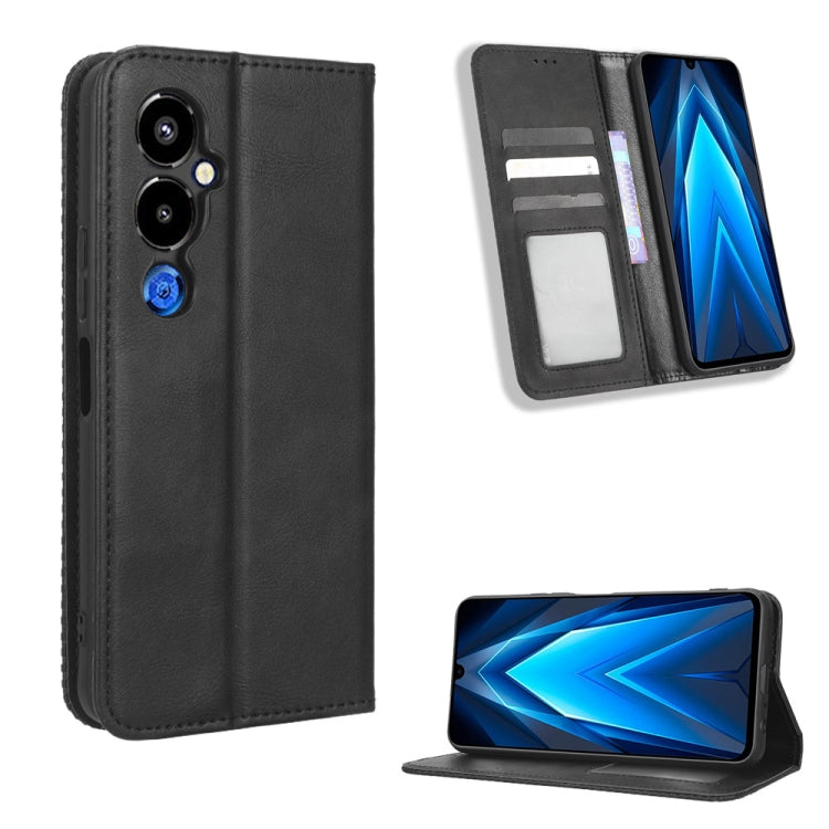 Magnetic Buckle Retro Texture Leather Phone Case, For Infinix Hot 20 5G X666B, For Infinix Hot 20S X6827, For Tecno Pova 4 Pro, For Huawei nova Y61, For Blackview BV5200, For Honor 80 SE 5G