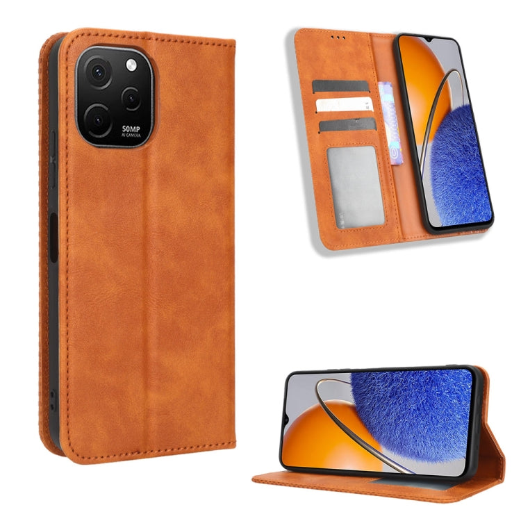 Magnetic Buckle Retro Texture Leather Phone Case, For Infinix Hot 20 5G X666B, For Infinix Hot 20S X6827, For Tecno Pova 4 Pro, For Huawei nova Y61, For Blackview BV5200, For Honor 80 SE 5G