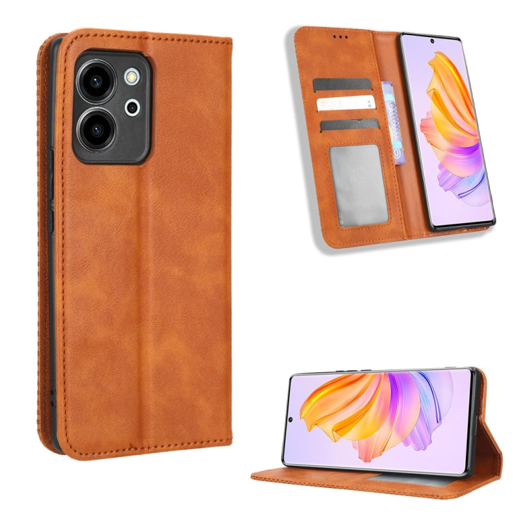 Magnetic Buckle Retro Texture Leather Phone Case, For Infinix Hot 20 5G X666B, For Infinix Hot 20S X6827, For Tecno Pova 4 Pro, For Huawei nova Y61, For Blackview BV5200, For Honor 80 SE 5G
