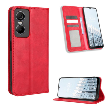Magnetic Buckle Retro Texture Leather Phone Case, For Tecno Pop 6 Pro BE8, For Infinix Hot 20i, For Infinix Note 12 Pro 4G X676B, For Tecno Pova Neo 2, For Xiaomi Redmi 11 Prime 4G, For Xiaomi Redmi A1+