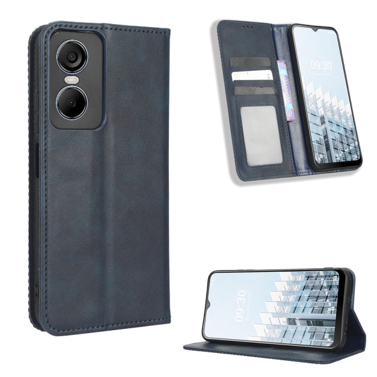 Magnetic Buckle Retro Texture Leather Phone Case, For Tecno Pop 6 Pro BE8, For Infinix Hot 20i, For Infinix Note 12 Pro 4G X676B, For Tecno Pova Neo 2, For Xiaomi Redmi 11 Prime 4G, For Xiaomi Redmi A1+