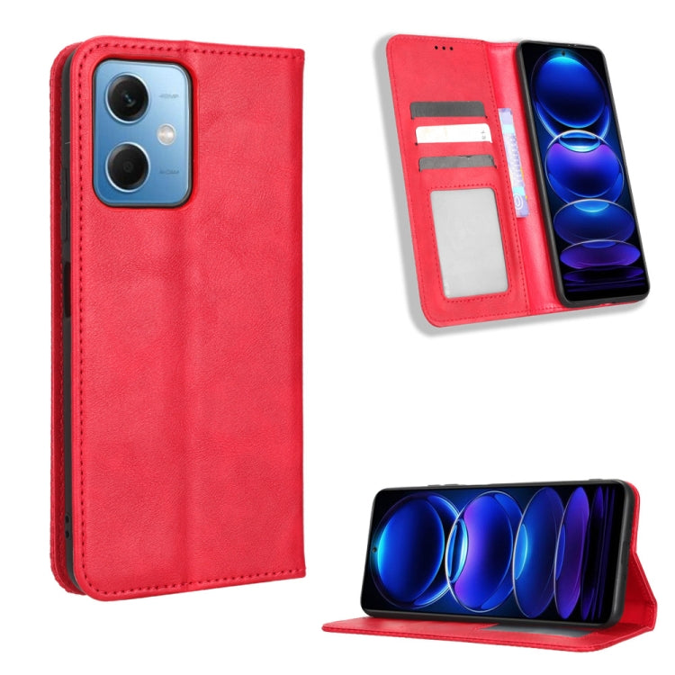 Magnetic Buckle Retro Texture Leather Phone Case, For Xiaomi Redmi Note 12 5G, For Xiaomi Redmi Note 12 Pro 5G, For Xiaomi Redmi Note 12 Pro+ Global, For Huawei nova 10 SE, For Honor Play 40 Plus, For Nokia X30 5G