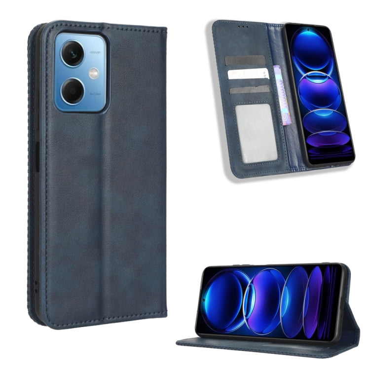 Magnetic Buckle Retro Texture Leather Phone Case, For Xiaomi Redmi Note 12 5G, For Xiaomi Redmi Note 12 Pro 5G, For Xiaomi Redmi Note 12 Pro+ Global, For Huawei nova 10 SE, For Honor Play 40 Plus, For Nokia X30 5G