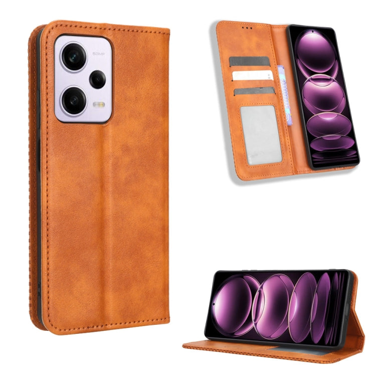 Magnetic Buckle Retro Texture Leather Phone Case, For Xiaomi Redmi Note 12 5G, For Xiaomi Redmi Note 12 Pro 5G, For Xiaomi Redmi Note 12 Pro+ Global, For Huawei nova 10 SE, For Honor Play 40 Plus, For Nokia X30 5G