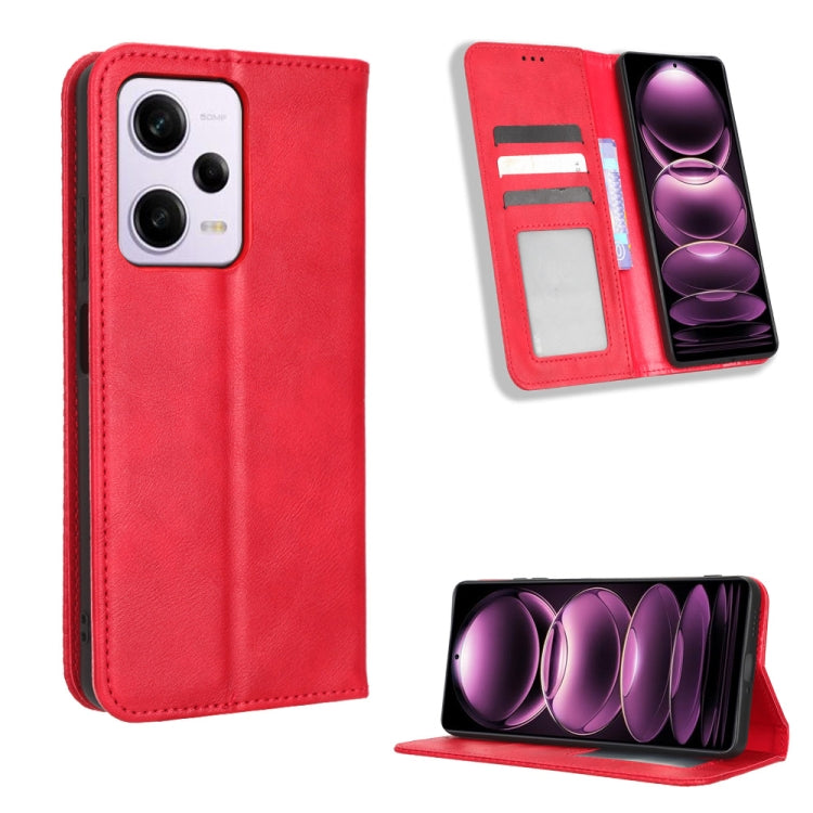 Magnetic Buckle Retro Texture Leather Phone Case, For Xiaomi Redmi Note 12 5G, For Xiaomi Redmi Note 12 Pro 5G, For Xiaomi Redmi Note 12 Pro+ Global, For Huawei nova 10 SE, For Honor Play 40 Plus, For Nokia X30 5G