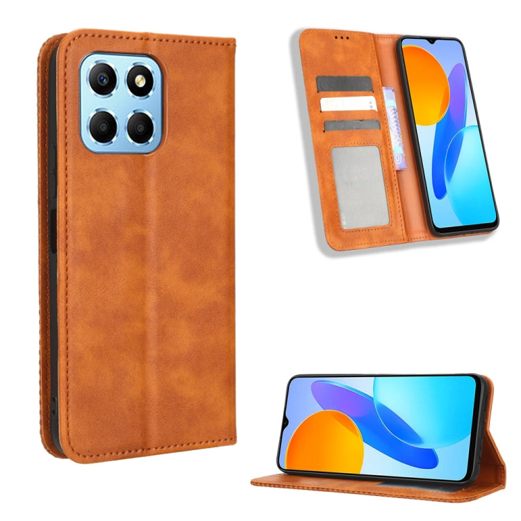 Magnetic Buckle Retro Texture Leather Phone Case, For Honor Play 6C / X8 5G / X6 4G, For Honor X20 SE / Huawei nova 10z, For Xiaomi 12T Pro, For Xiaomi Civi 2 5G / 12 Lite NE, For Umidigi G1