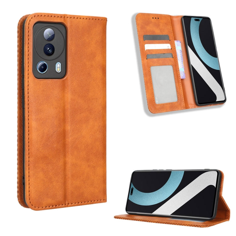 Magnetic Buckle Retro Texture Leather Phone Case, For Honor Play 6C / X8 5G / X6 4G, For Honor X20 SE / Huawei nova 10z, For Xiaomi 12T Pro, For Xiaomi Civi 2 5G / 12 Lite NE, For Umidigi G1