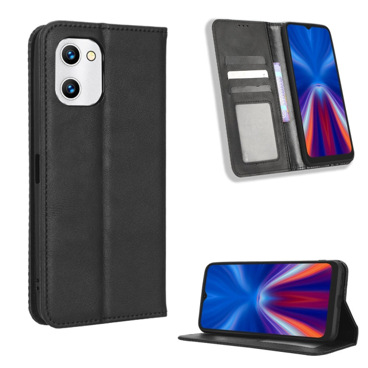 Magnetic Buckle Retro Texture Leather Phone Case, For Honor Play 6C / X8 5G / X6 4G, For Honor X20 SE / Huawei nova 10z, For Xiaomi 12T Pro, For Xiaomi Civi 2 5G / 12 Lite NE, For Umidigi G1