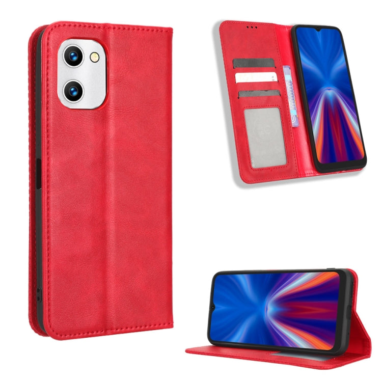 Magnetic Buckle Retro Texture Leather Phone Case, For Honor Play 6C / X8 5G / X6 4G, For Honor X20 SE / Huawei nova 10z, For Xiaomi 12T Pro, For Xiaomi Civi 2 5G / 12 Lite NE, For Umidigi G1