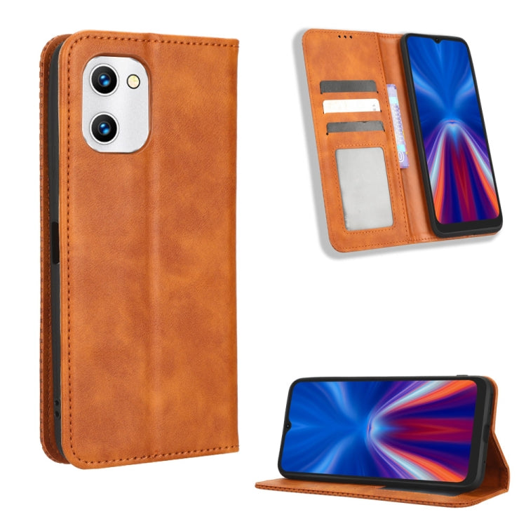 Magnetic Buckle Retro Texture Leather Phone Case, For Honor Play 6C / X8 5G / X6 4G, For Honor X20 SE / Huawei nova 10z, For Xiaomi 12T Pro, For Xiaomi Civi 2 5G / 12 Lite NE, For Umidigi G1