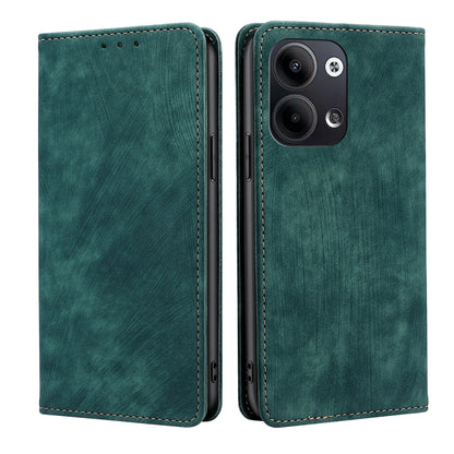 RFID Anti-theft Brush Magnetic Leather Phone Case, For OPPO Reno9 5G / Reno9 Pro 5G, For OPPO Reno9 Pro+ 5G, For Realme 10 Pro 5G, For Realme 10 Pro+ 5G