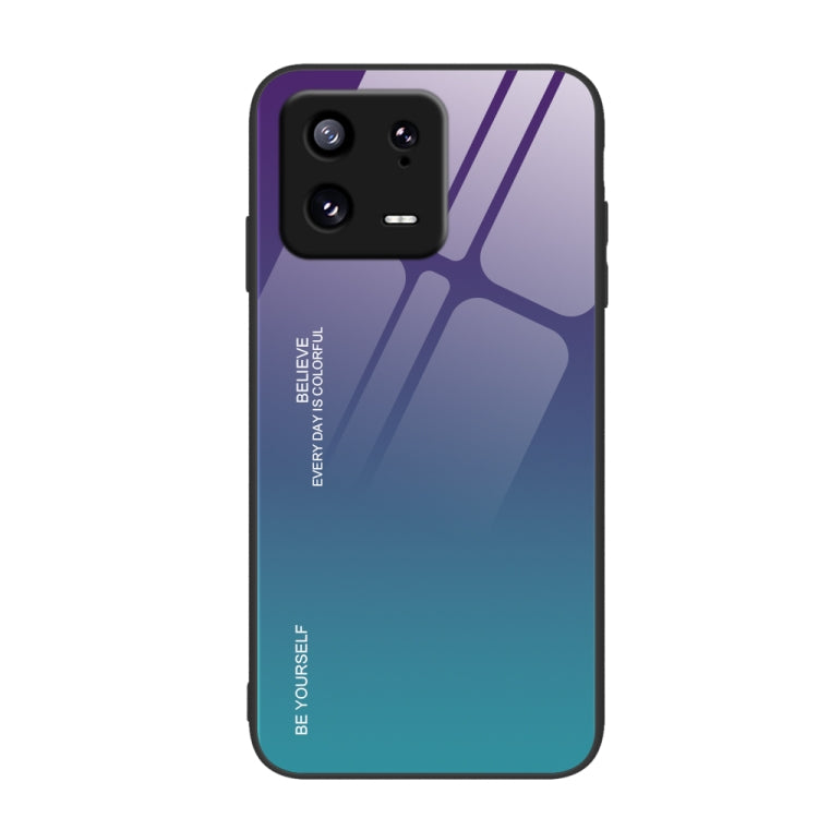 Gradient Color Glass Phone Case, For Xiaomi 13, For Xiaomi 13 Pro, For Xiaomi Redmi A1+