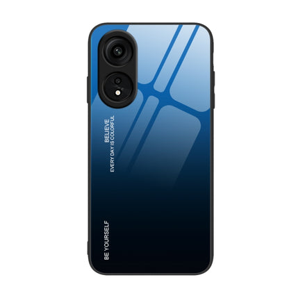 Gradient Color Glass Phone Case, For OPPO A1 Pro